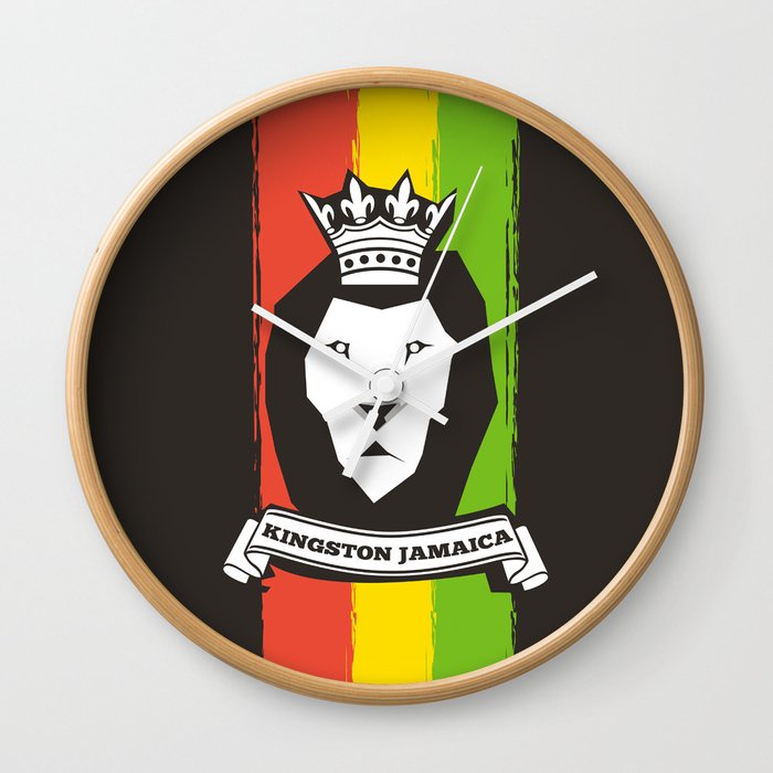Rasta Lion King - Rastafari Legend Wall Clock