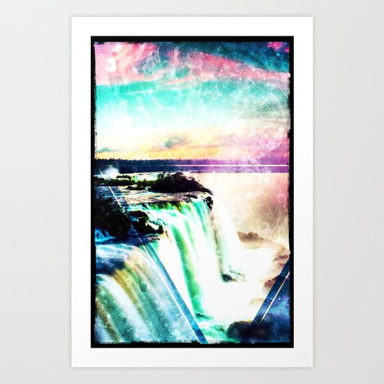 Incredible Waterfall - for iphone Art Print