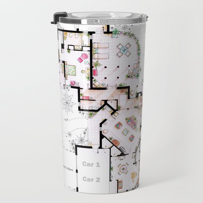 The Golden Girls House Floorplan V 1 Travel Mug