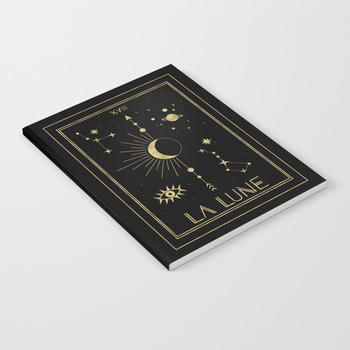 The Moon or La Lune Gold Edition Notebook