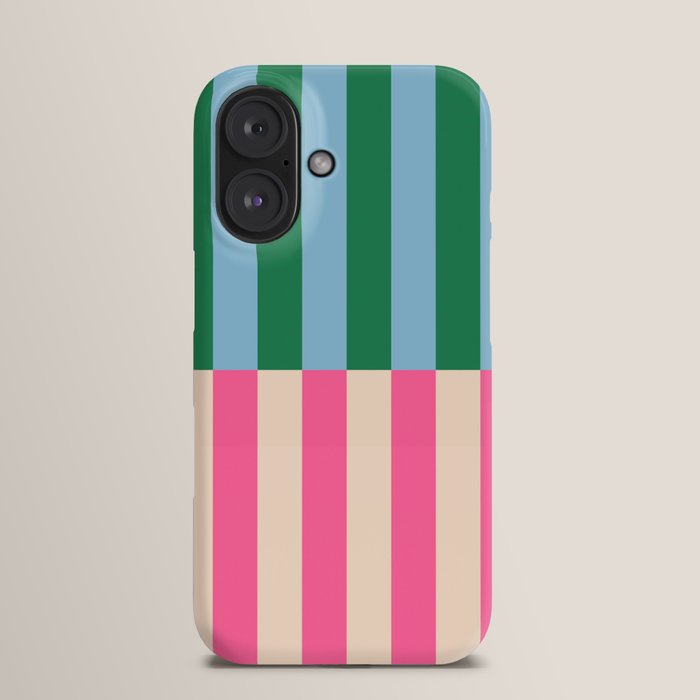 Society6 ケース Retro vintage pink white black three stripes Retro | Society6