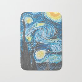 Recomposed: Starry Night Bath Mat