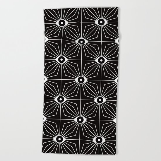 ELECTRIC EYES Beach Towel