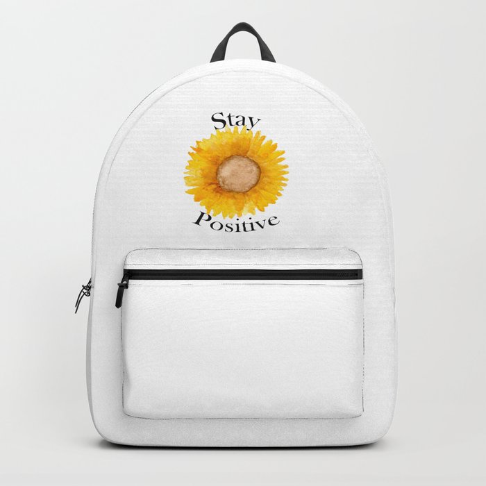 Stay Positive Sunflower Backpack