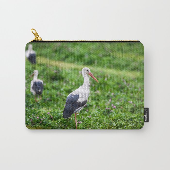 White stork Carry-All Pouch