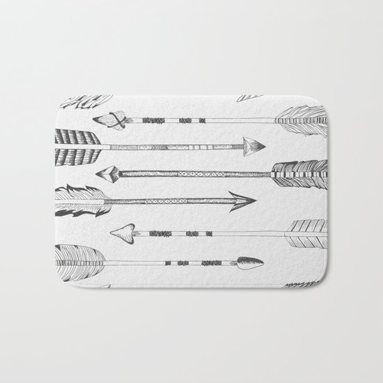 Hand drawn arrows Bath Mat