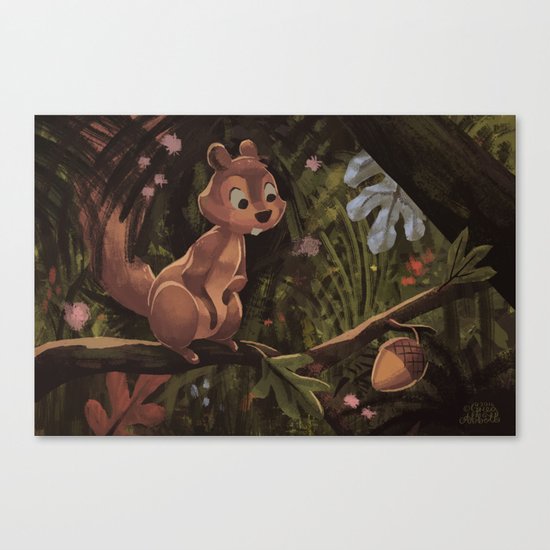 Unexpected Acorn Canvas Print