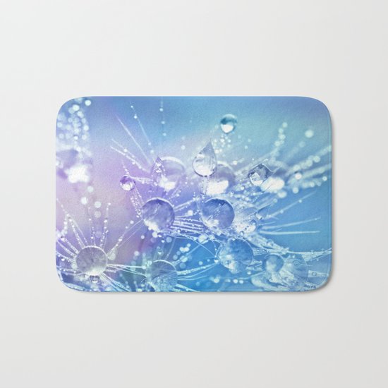 Diamond Dew Flowers (Periwinkle Lavender) Bath Mat