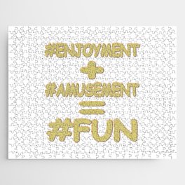 "FUN EQUATION" Cute Expression Design. Buy Now Jigsaw Puzzle