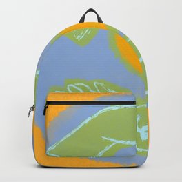 Heart in Hands, Yellow Digital Screenprint, Center Love in Our Communities Backpack