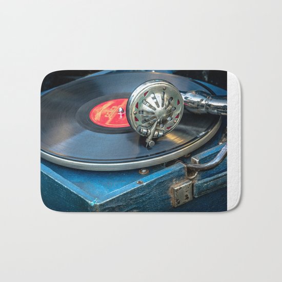 Old gramophone Bath Mat