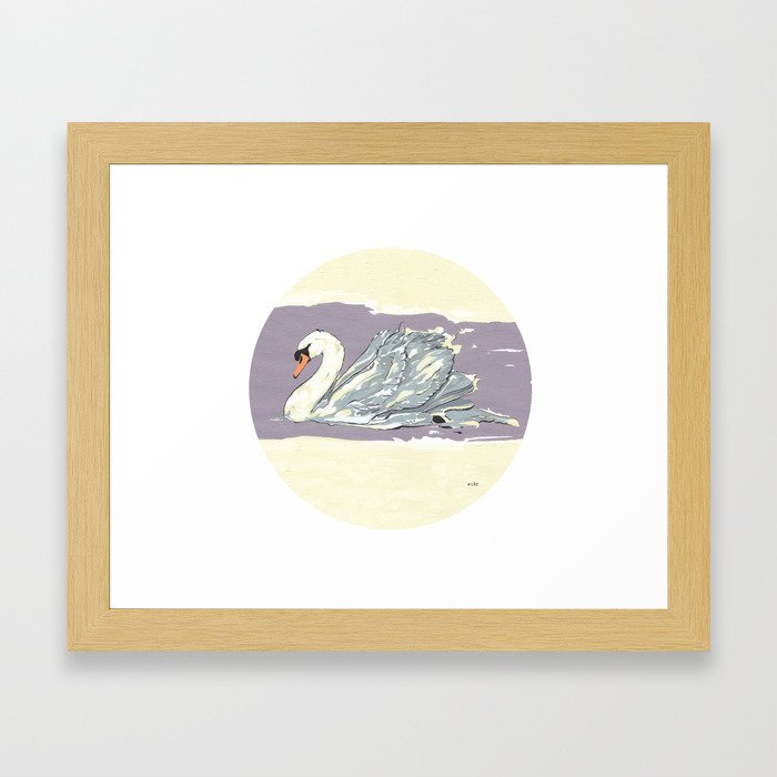 Swan n°I Framed Art Print