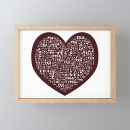 Heart Shaped Tea Framed Mini Art Print