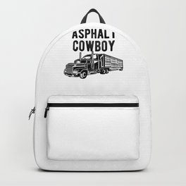Asphalt Cowboy - Semi Trucker Hauling Rig Graphic Backpack