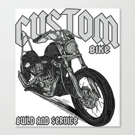 Chopper Bike | Custom Motorcycle Canvas Print