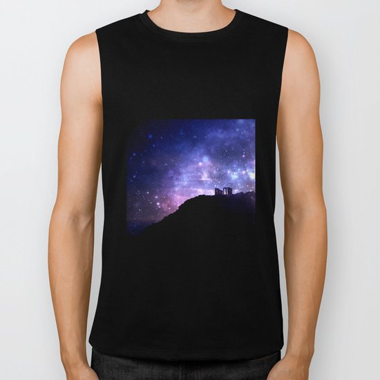 Temple of Poseidon Biker Tank