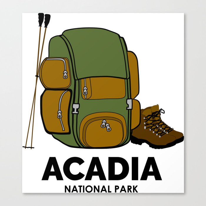 Acadia National Park Backpack Canvas Print