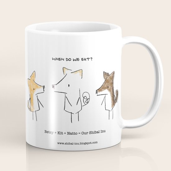 Our Shibal Inu - When do we eat? Mug