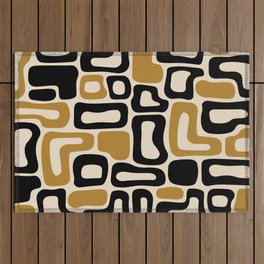 Retro Mid Century Modern Abstract composition 451 Outdoor Rug
