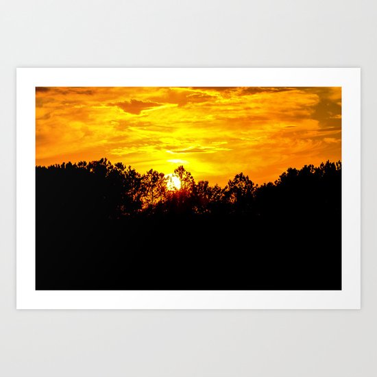 Blazing Sky Art Print