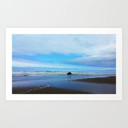 Blue Sky Oregon Coast Art Print