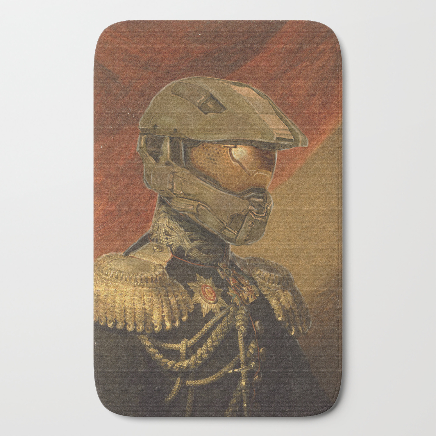 Halo Master Chief Spartan 117 Class Photo General Painting Fan Art Bath Mat By Steelartstudios Society6