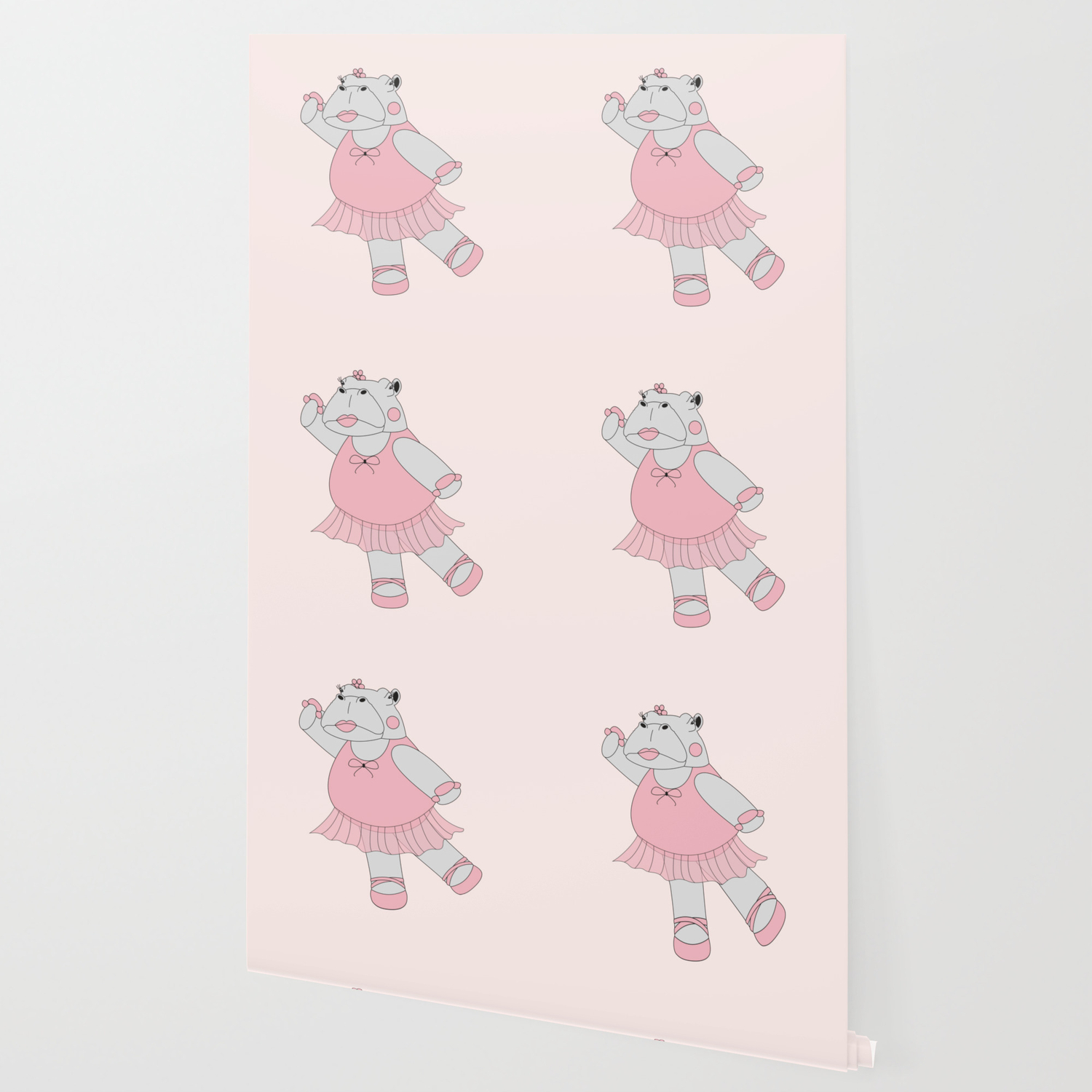 Download Illusima Ballerina Hippo Wallpaper By Illusima Society6