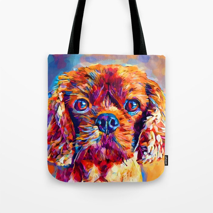 Cavalier King Charles Spaniel 4 Tote Bag