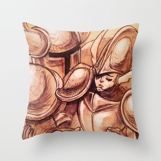 ...you caught me Throw Pillow