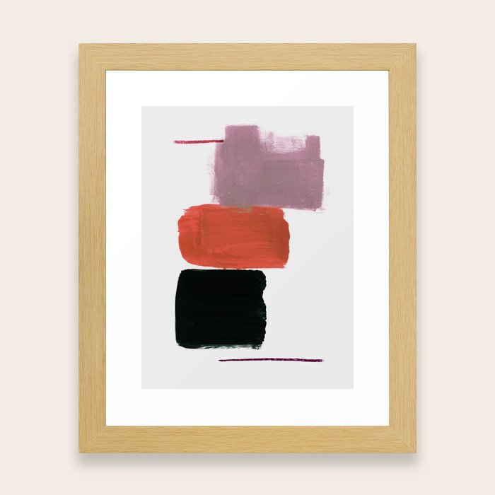 minimalism 15-2 Framed Art Print by Iris Lehnhardt - Conservation Natural - X-Small-10x12