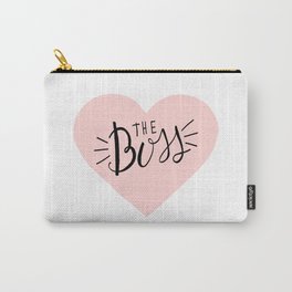 The Boss Pink Heart and Lettering Carry-All Pouch