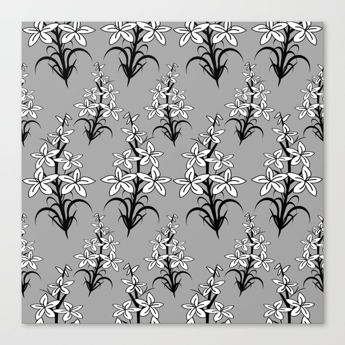 Designer white lilies Canvas Print