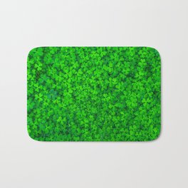 Clover Leaf Shamrocks Bath Mat | Emeraldisle, Luck, Emerald, Stpatricksday, Lucky, Climate, Leaves, Clover, Leaf, Plants 