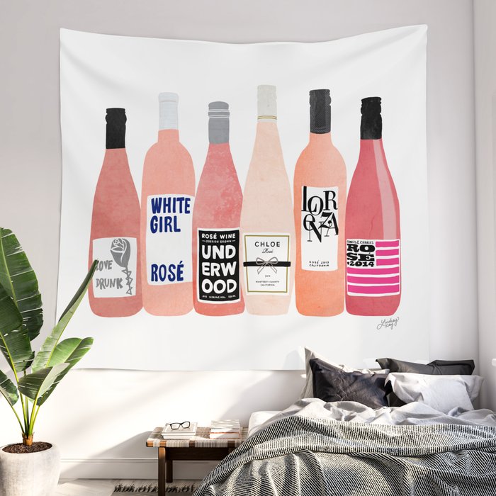 Rose bottle on sale tapestry