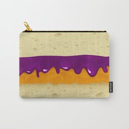 PBJ Carry-All Pouch | Digital, Illustration, Sweet, Jam, Jelly, Berry, Sandwich, Peanutbutter, Painting, Cute 