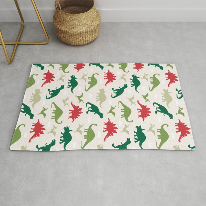 Dinosaur Holiday Rug