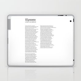Ulysses - Alfred Lord Tennyson Poem - Literature - Typewriter Print Laptop Skin