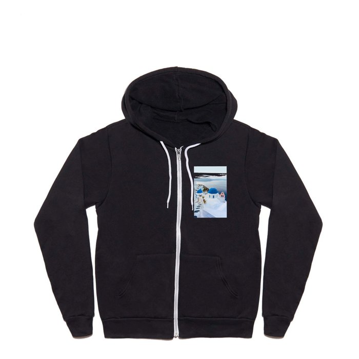 Beautiful Greece Ocean Views Full Zip Hoodie