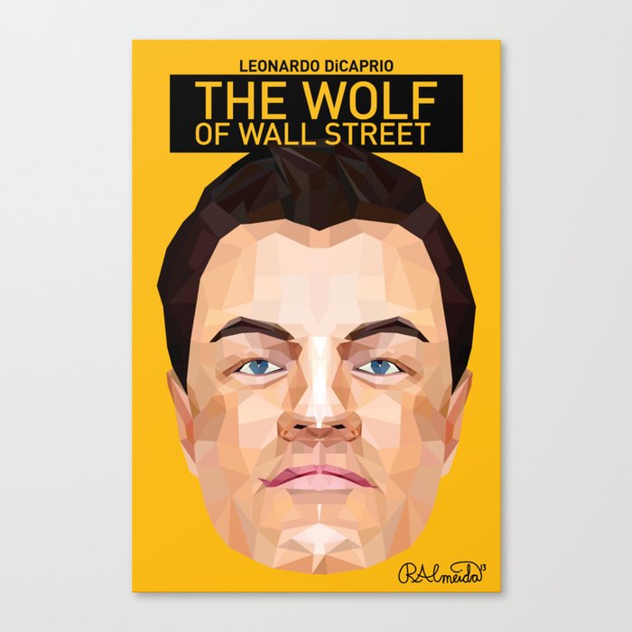 The Wolf Of Wall Street Minimalist Poster Canvas Print By Ryanalmeida Society6
