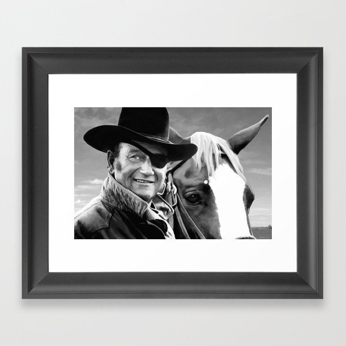 John Wayne @ True Grit #1 Framed Art Print