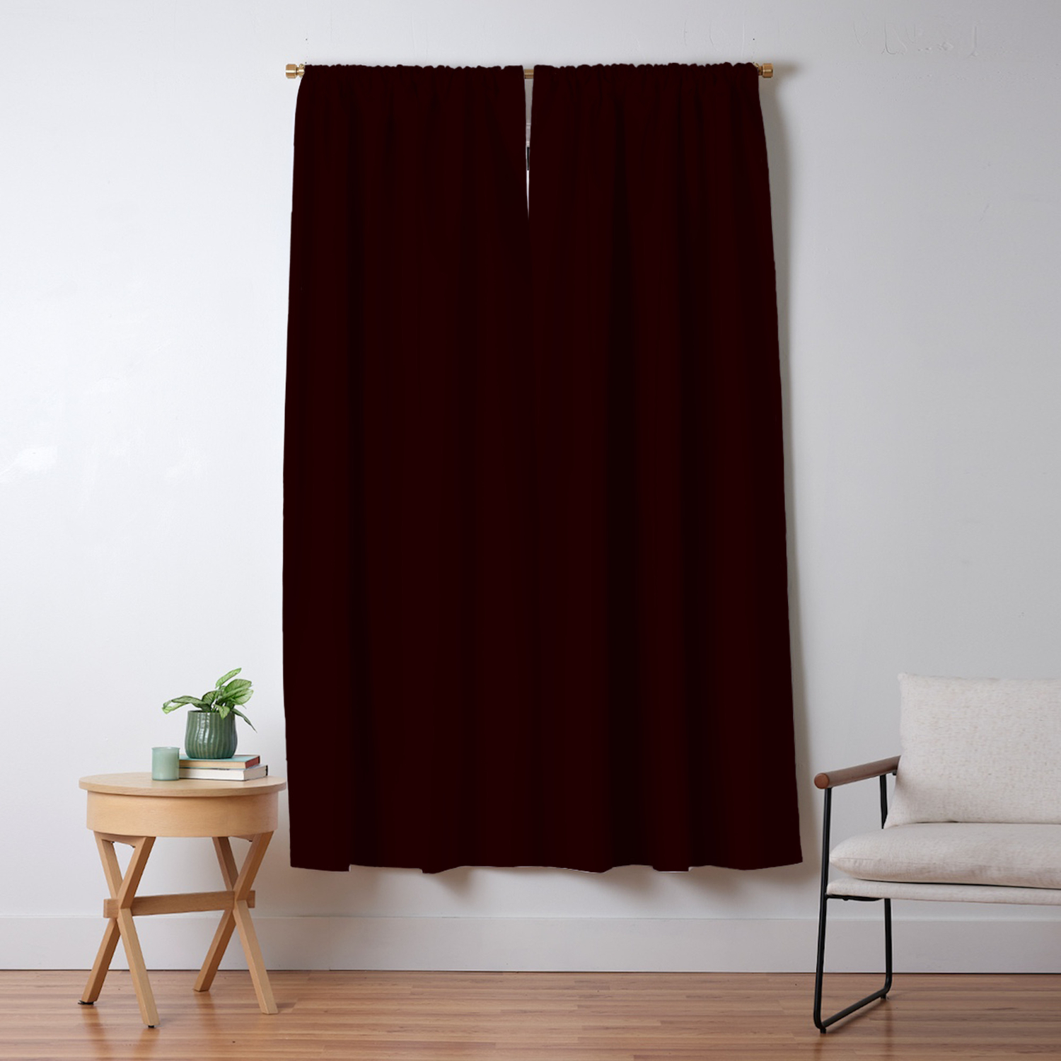 Delirious Place Dark Red Brown Blackout Curtain By Nancyjcreates Society6