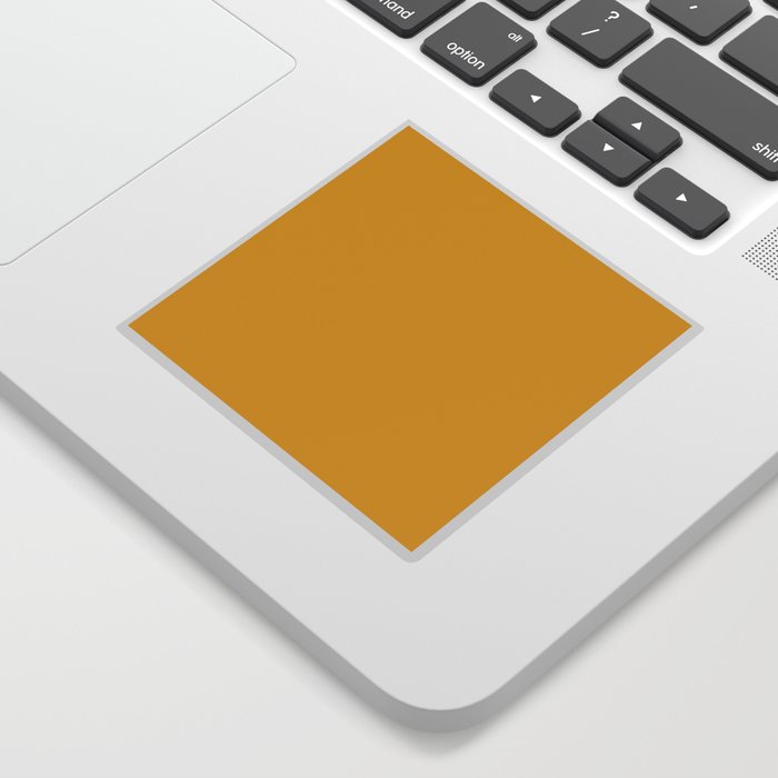 Mustard Yellow Solid Color Sticker By Makeitcolorful
