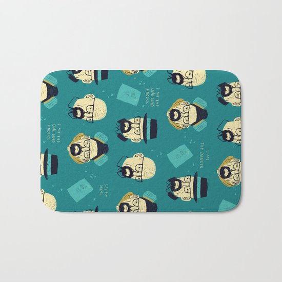 heisenberg pattern Bath Mat