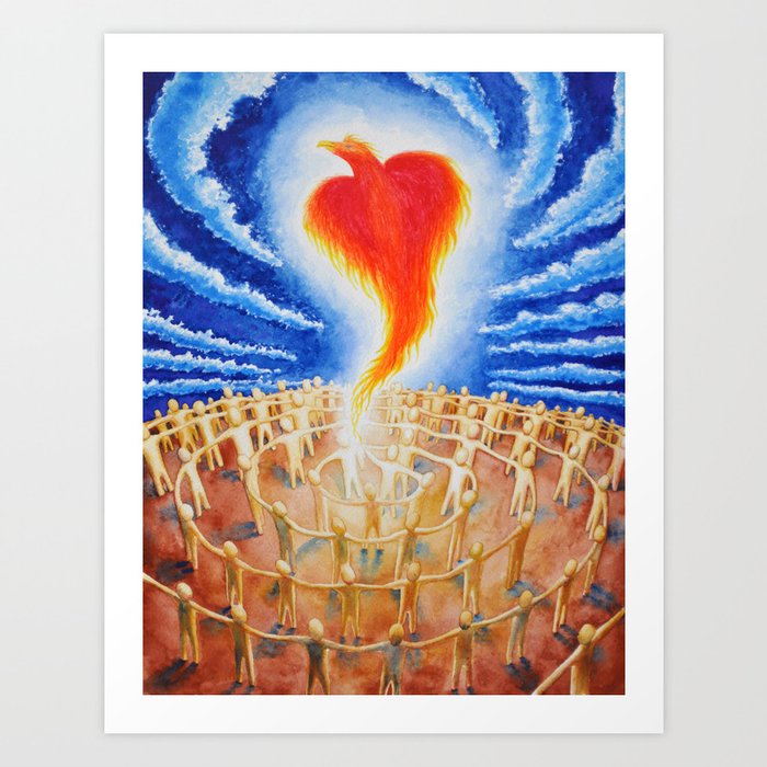 PHX Ascends, Spreading Love Like A Wildfire Art Print