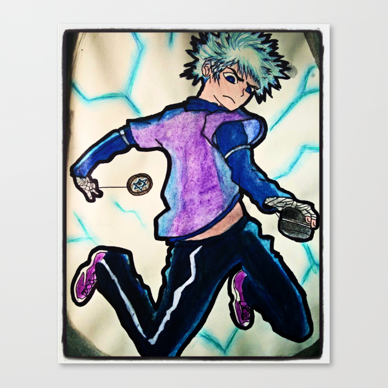 Anime Hunter X Hunter Killua Zoldyack Painting Canvas Print By Shafikul786 Society6 See more ideas about nails, cute nails, dream nails. anime hunter x hunter killua zoldyack painting canvas print by shafikul786