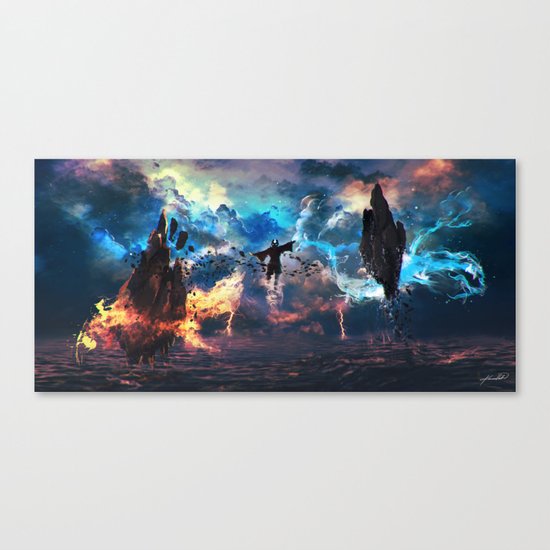 Avatar: The Last Airbender - Aang @ Avatar State - Fan Art Canvas Print