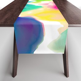 Watercolor Blotches Table Runner
