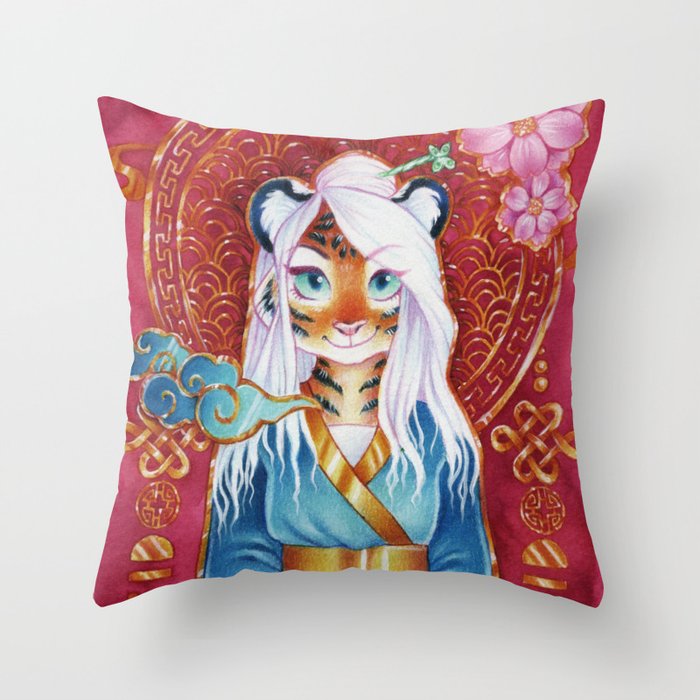 Year of the tiger Throw Pillow
