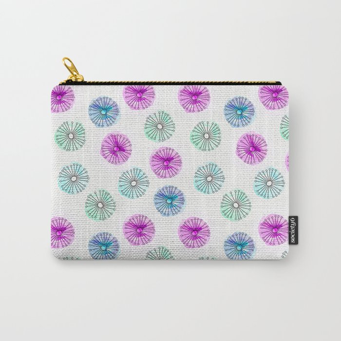 Watercolour Flower Burst Carry-All Pouch