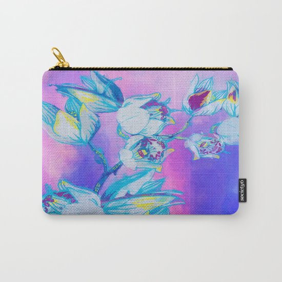 Blue flower abstract Carry-All Pouch